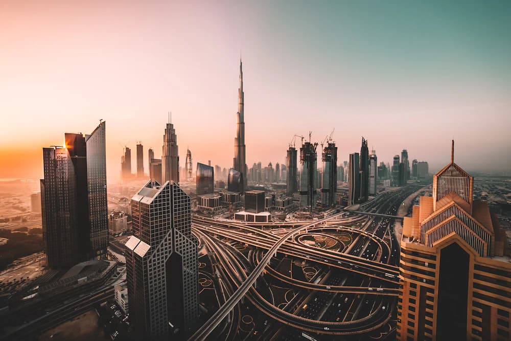 Dubai city skyline