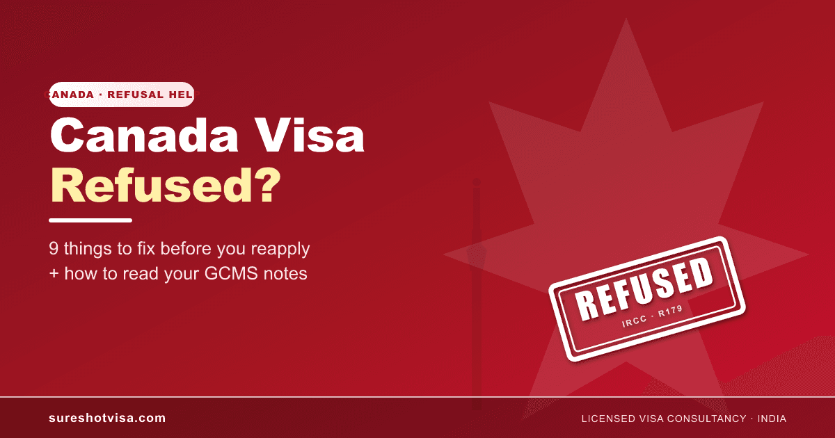 Canada Visitor Visa Refused? The Honest 2026 Reapply Guide for Indians — cover
