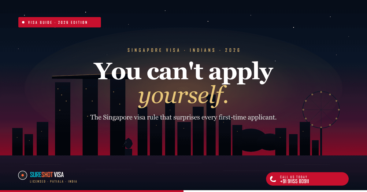 Singapore Visa for Indians 2026 — The Rule Most Don't Know — SureshotVisa guide