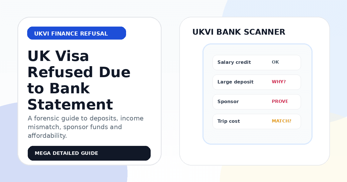 UK Visitor Visa Refused Due to Bank Statement: The UKVI Bank Scanner — visa guide cover image